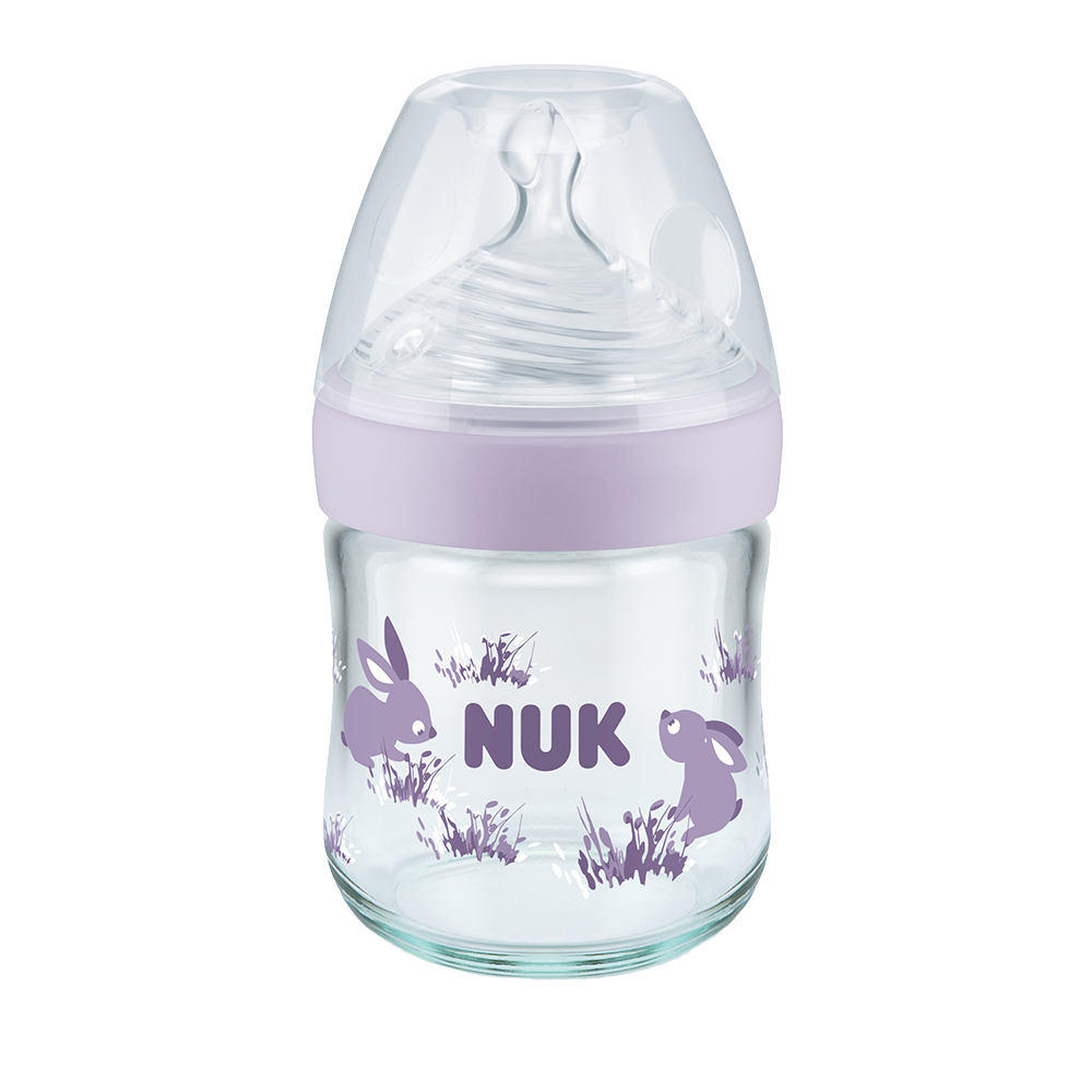 Biberon NUK Nature Sense 120ml Mov, Tetina S - imagine 2