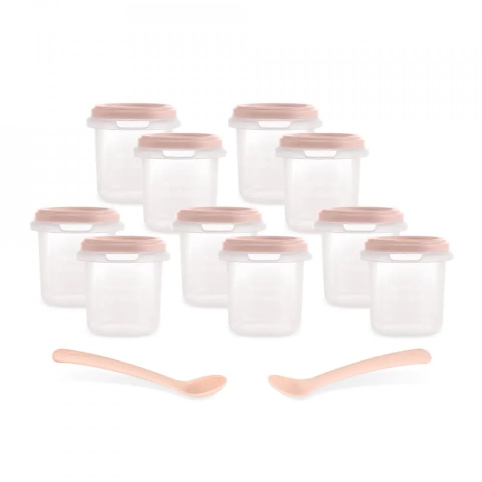 Set 10 Recipiente Ermetice Miniland Candy 200ml