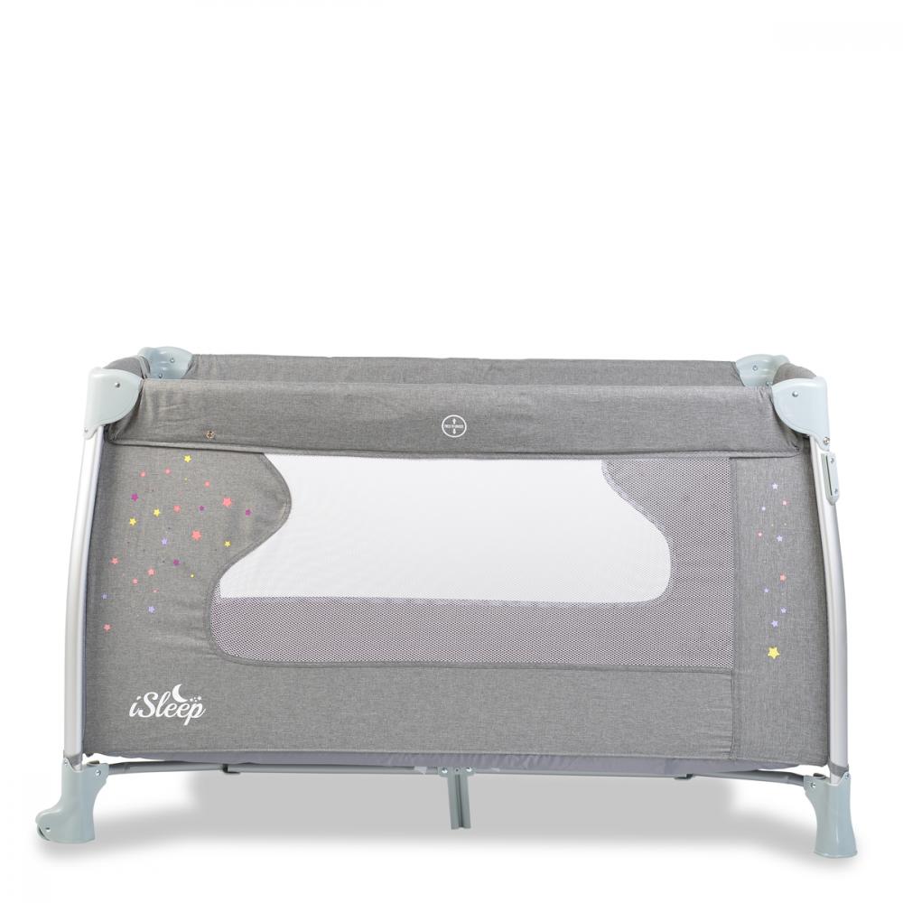 Patut Cangaroo ISleep Grey 120x60 Pliabil Complet - imagine 6