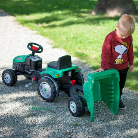Tractor Pilsan cu pedale, remorca, 3 ani+ - imagine 8