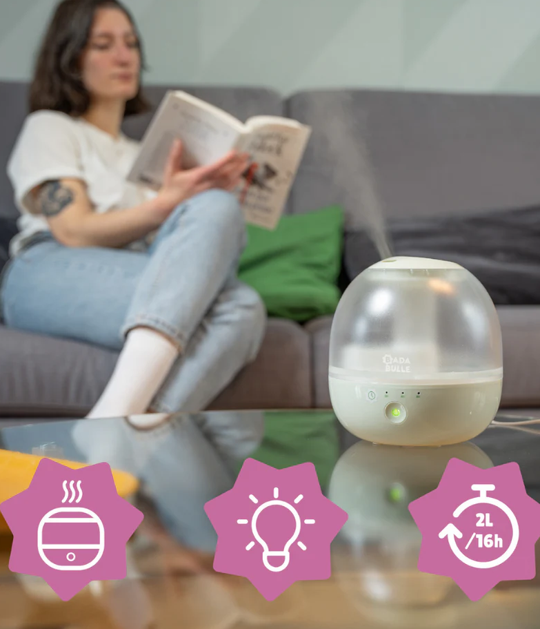 Umidificator Badabulle Bubble cu Lampa Veghe - imagine 7