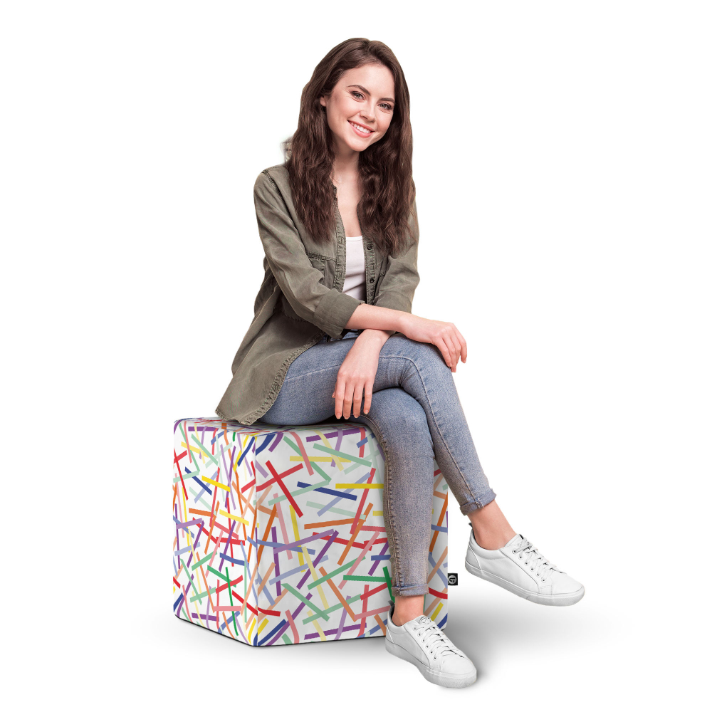 Taburet Cub XL Updeco Confetti - Confort Modern