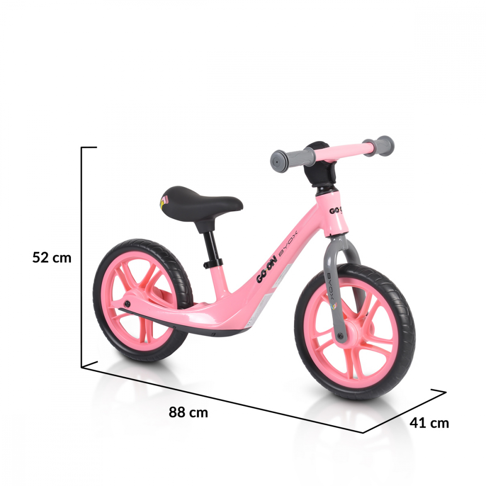 Bicicleta Byox Go On Pink 12 Inch, Fără Pedale - imagine 5