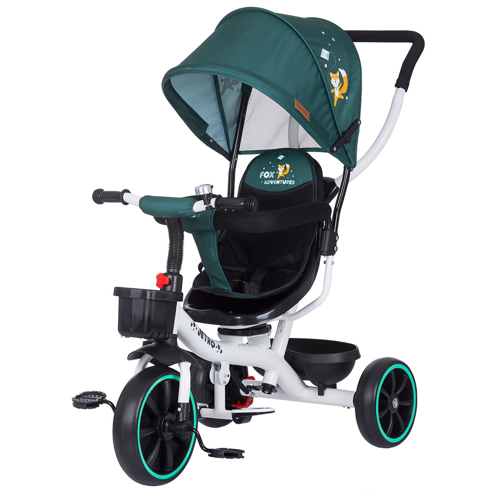 Tricicleta Chipolino Jetro Avocado, Scaun Reversibil - imagine 8