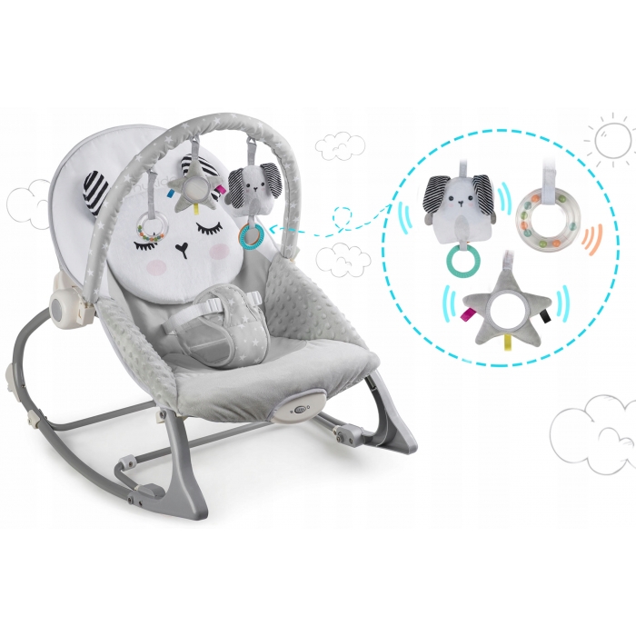Balansoar Panda cu vibrații Nukido - imagine 6