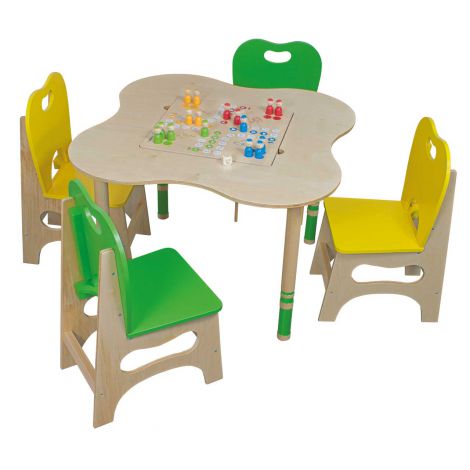 Set Play Corner Beleduc cu masă, scaune și jocuri