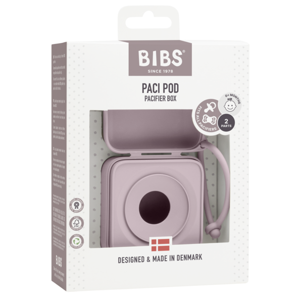 Cutie Depozitare Suzete Bibs Dusky Lilac, 3 Bucăți - imagine 4
