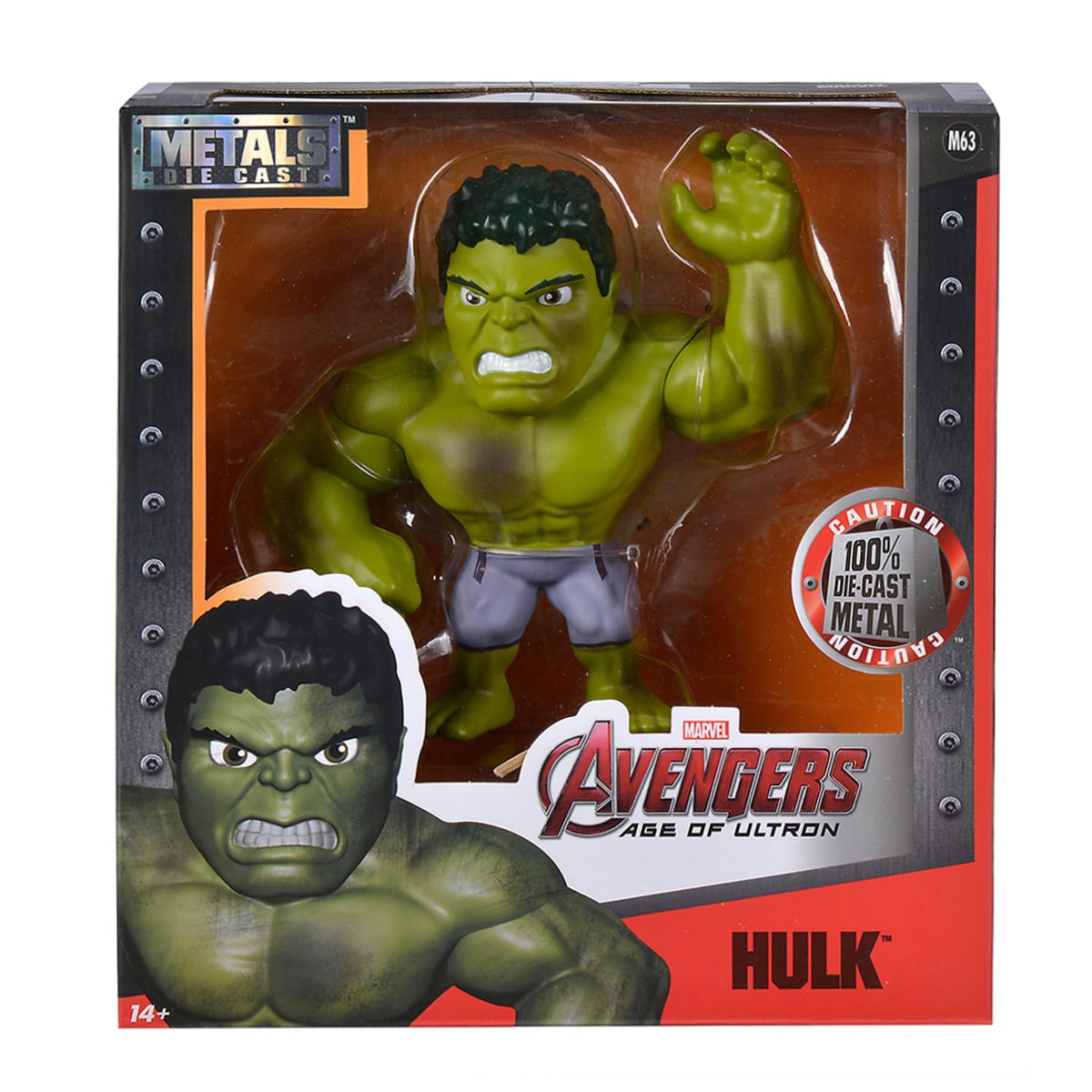 Figurina Jada Marvel Hulk, 15 cm