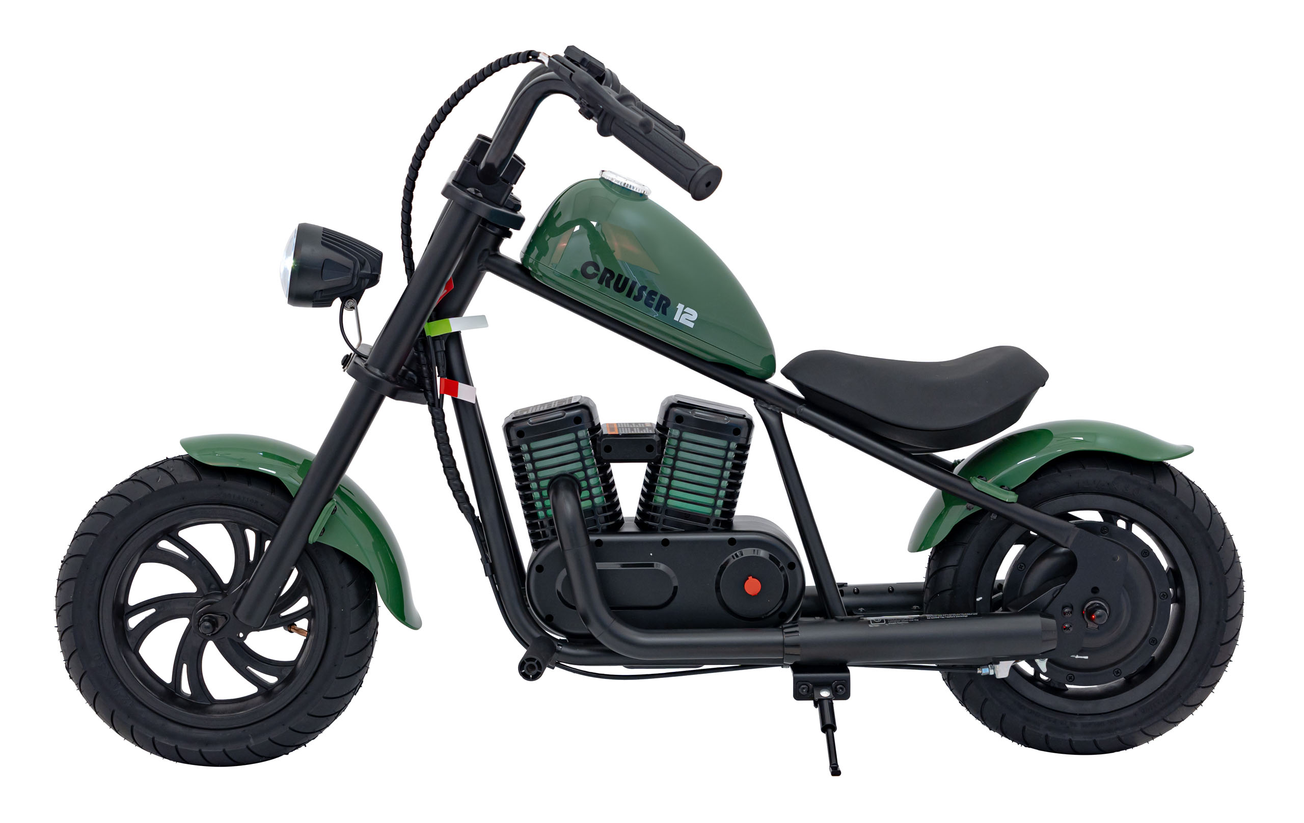 Motocicleta Electrica Copii CRUISER 12 Verde - imagine 3