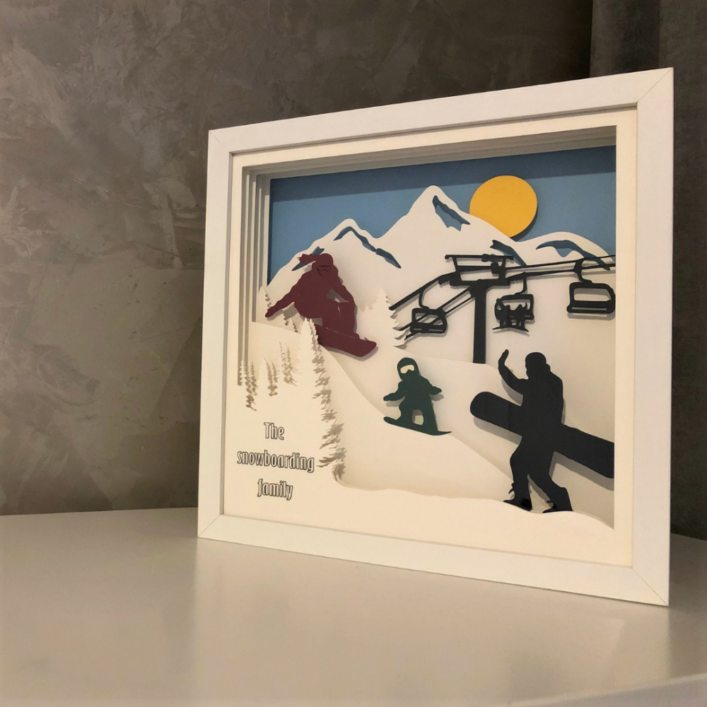 Tablou Luminos Snowboard 001 Noorhandmadeatelier - imagine 5