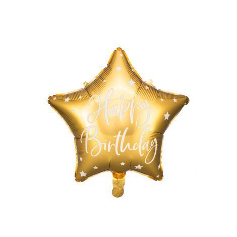 Balon Folie Aurit Happy Birthday Party Deco 40cm