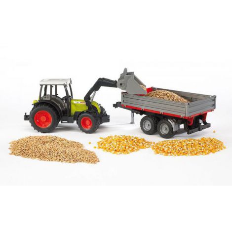 Bruder Tractor Claas cu Remorcă Basculabilă - imagine 5