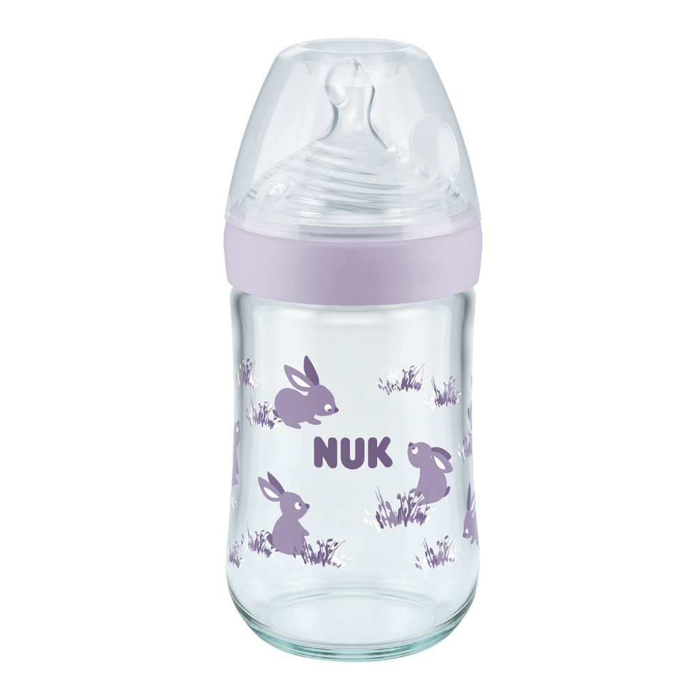 Biberon Nuk Nature Sense 240ml, M, 6-18 luni - imagine 2