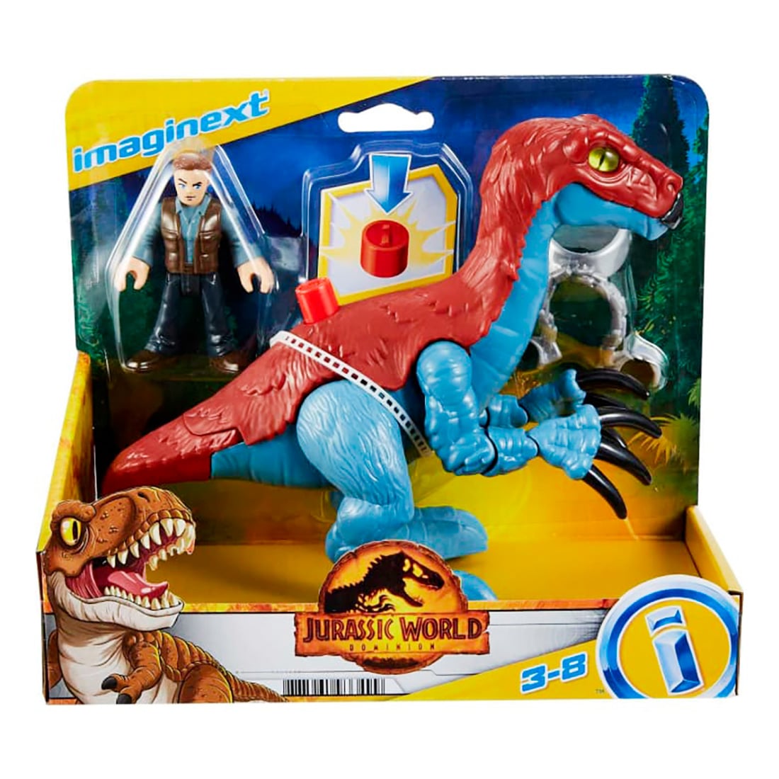 Set Dinozaur Therizinosaurus Imaginext Jurassic World