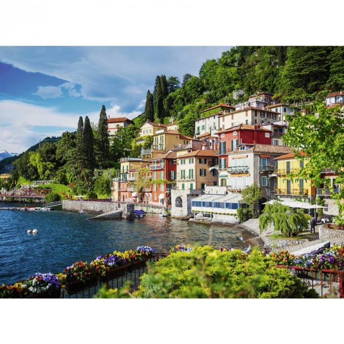 Puzzle Ravensburger Lacul Como Italia, 1000 piese