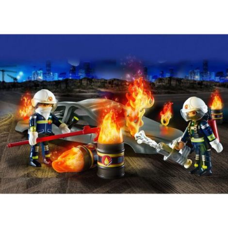 Playmobil Exerciții de Foc - Antrenament Pompieri - imagine 2
