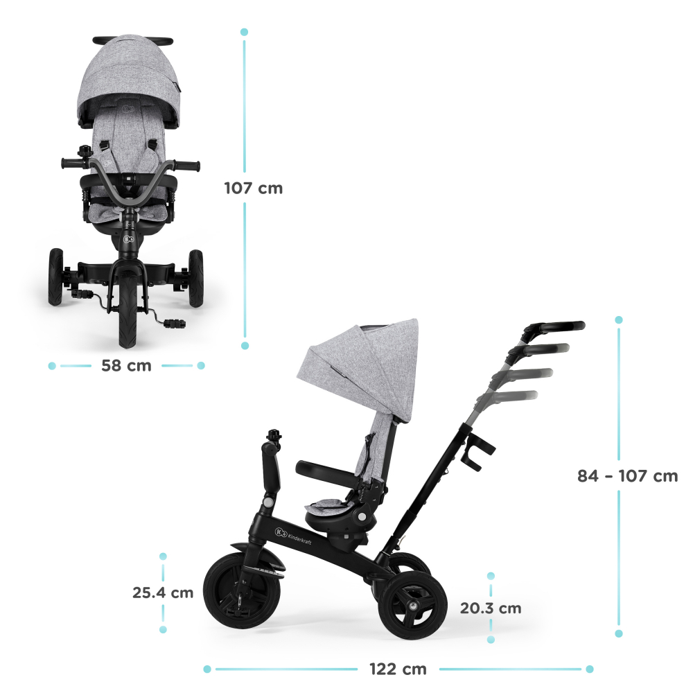 Kinderkraft Twipper 5-in-1 Tricicleta Evolutivă - imagine 11