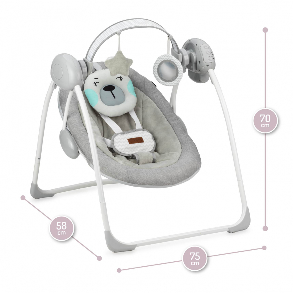 Leagan MoMi Liss Bear | 5 Viteze de Balansare - imagine 9