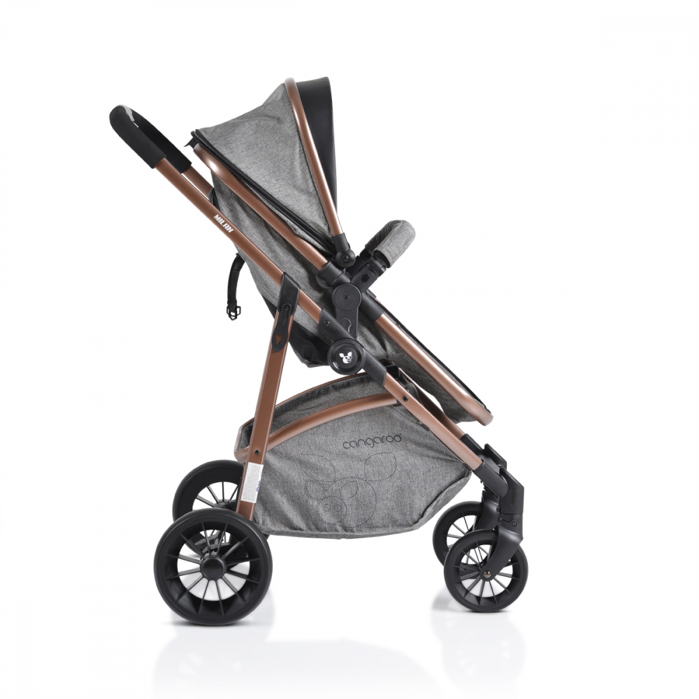 Cangaroo Milan Grey - Carucior 3in1 Premium - imagine 10