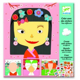 Joc creativ portrete Djeco, 4 ani+
