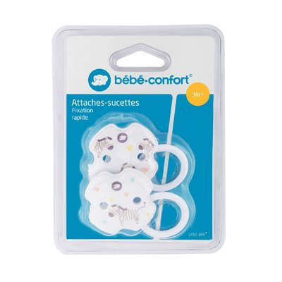 Set 2 Lanțuri Suzetă Bebe Confort, 3 luni+