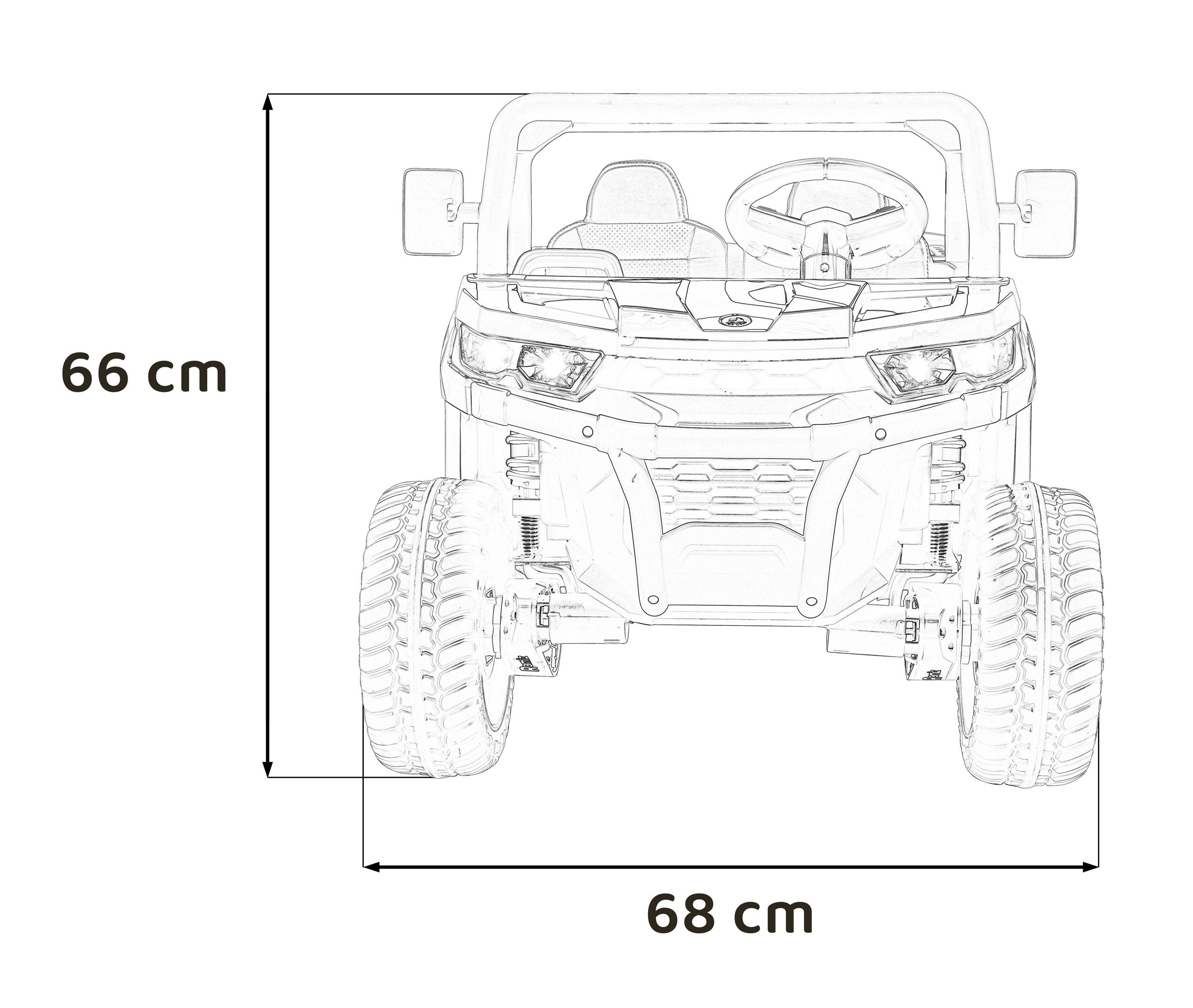 Masinuta Electrica 4x4 Pick Up Alb | Autokids - imagine 7