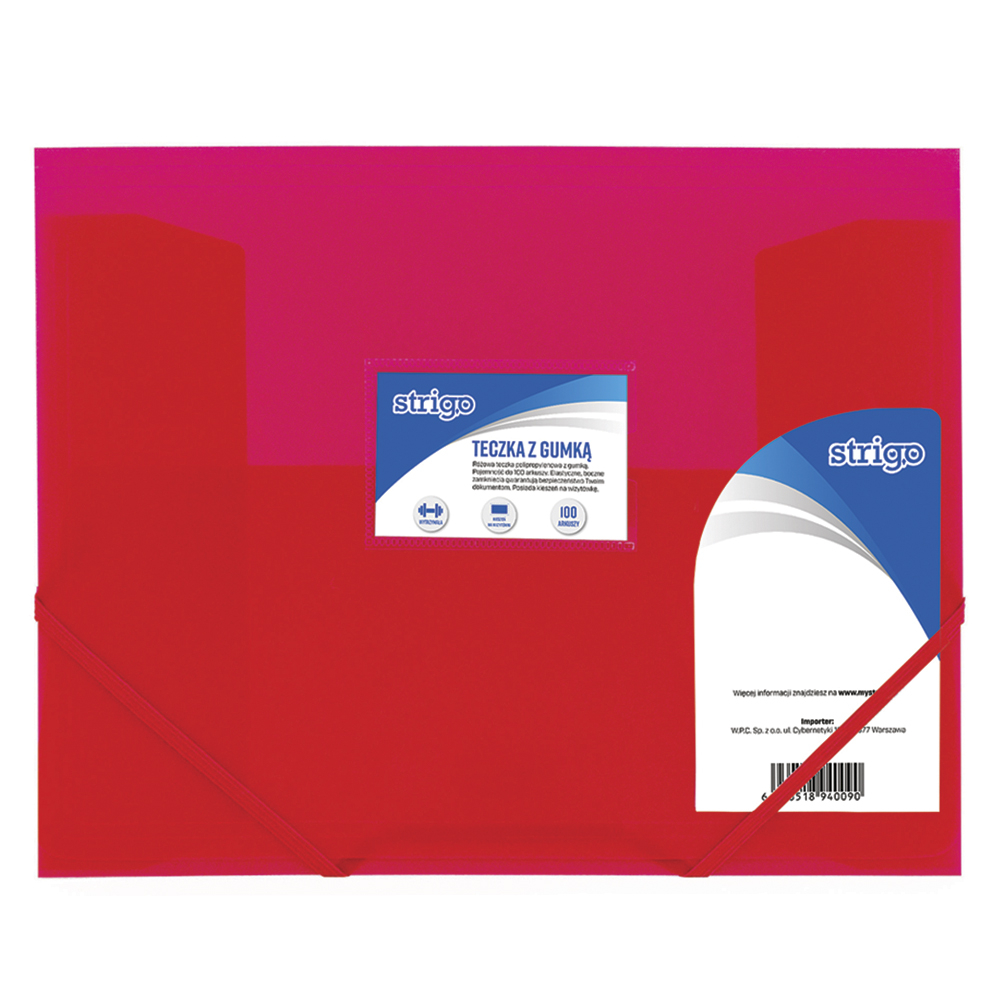 Mapa Strigo A4 Roz cu Elastic | Organizare