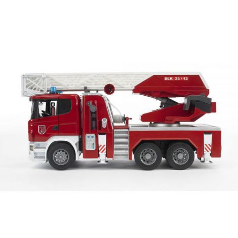 Camion Pompieri Scania Bruder cu Scara și Apă - imagine 7