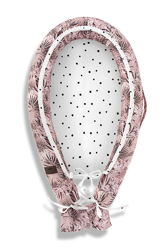 Baby Nest Nor Pufos Jungle Pink - Confort Premium - imagine 6