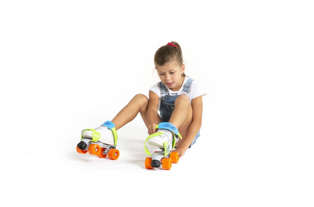 Patine Italtrike Mini Jet, reglabile 24-36, Verde - imagine 4