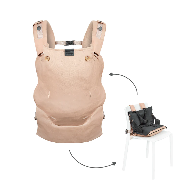 Babymoov Moov Boost Bej - Sistem Transformabil Marsupiu și Booster