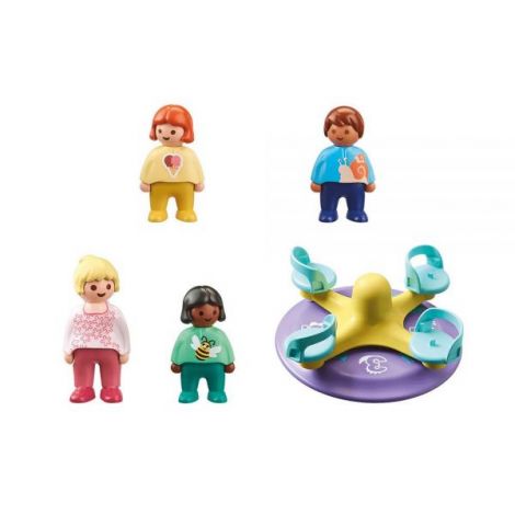 Playmobil 1.2.3 Carusel cu Numere - Jucărie Educativă - imagine 7