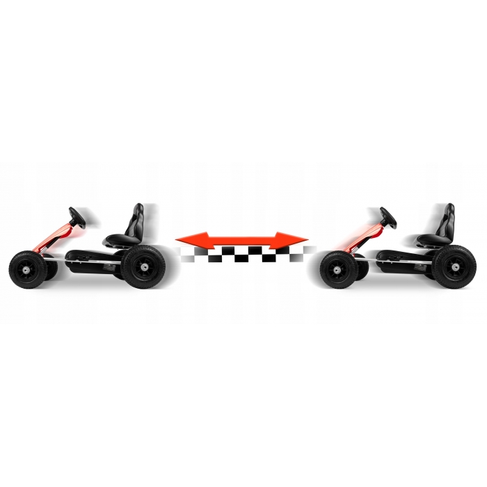 Gokart Ricokids RK-591 Rosu, Pedale si Roti Gonflabile - imagine 3