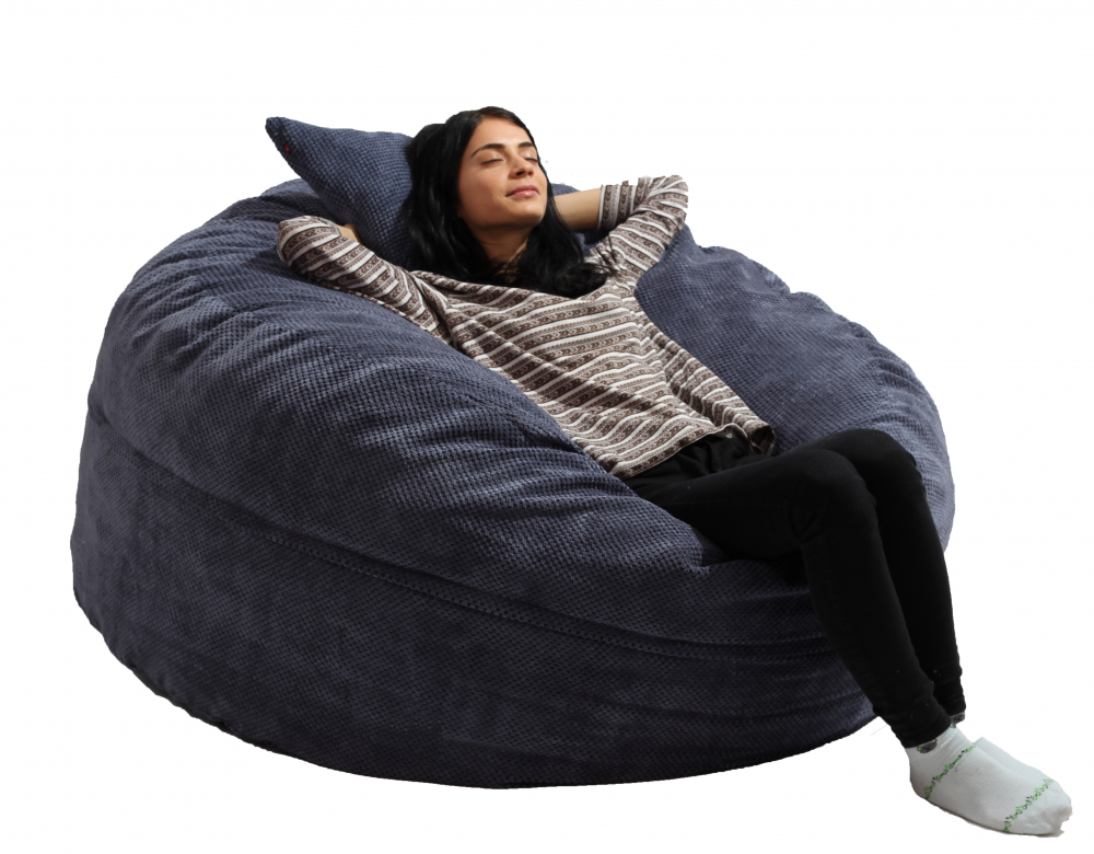 Set Pufrelax King Size - Confort dusty blue
