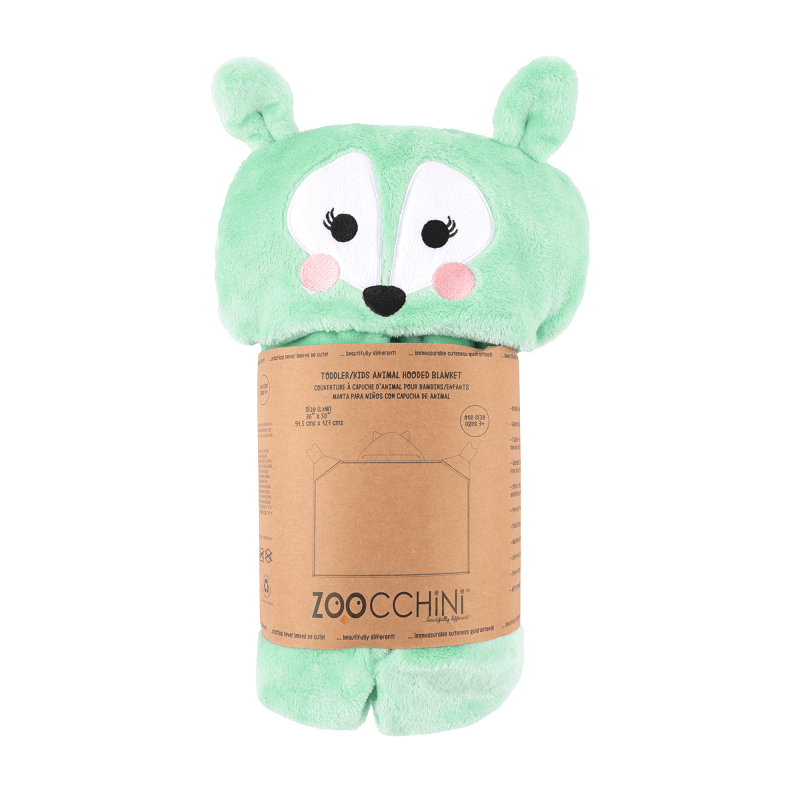 Paturica Zoocchini Fawn cu glugă, 145x110cm - imagine 2