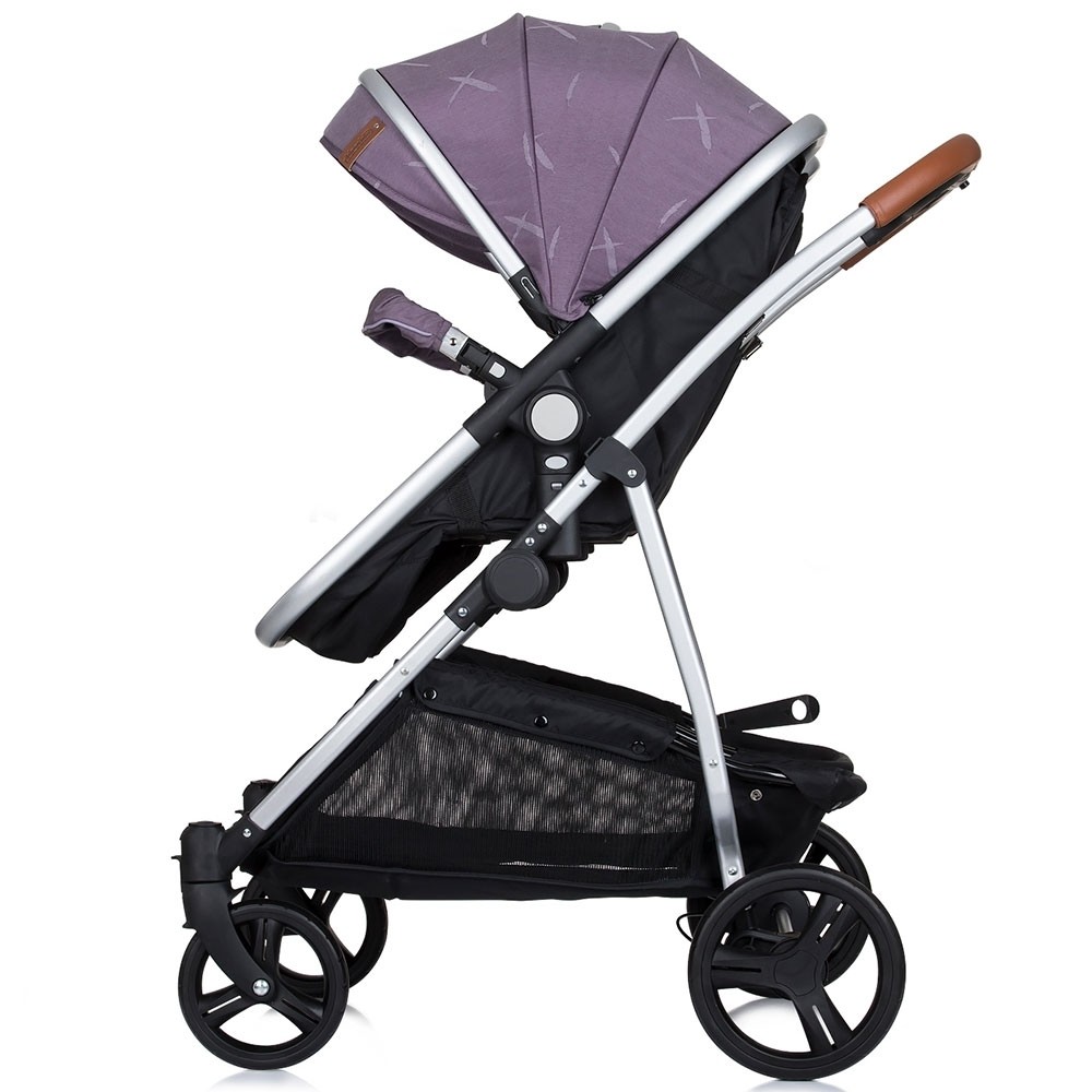 Carucior Gemeni Chipolino Duo Smart 2 in 1, Lilac - imagine 5