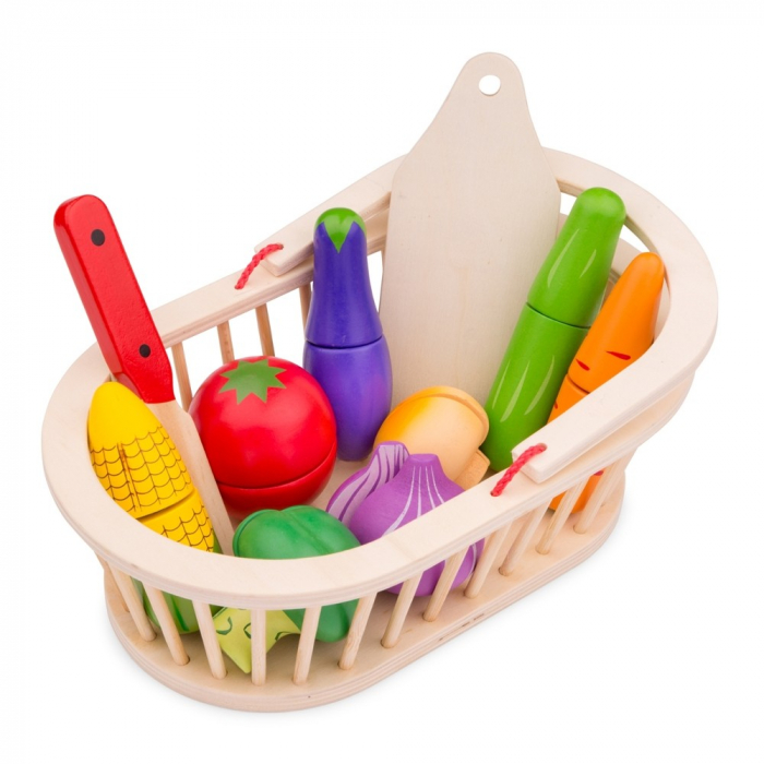 Cos cu Legume de Tăiat New Classic Toys