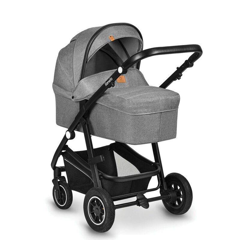 Carucior 3 in 1 Lionelo Bianka Gri, Aluminiu - imagine 3