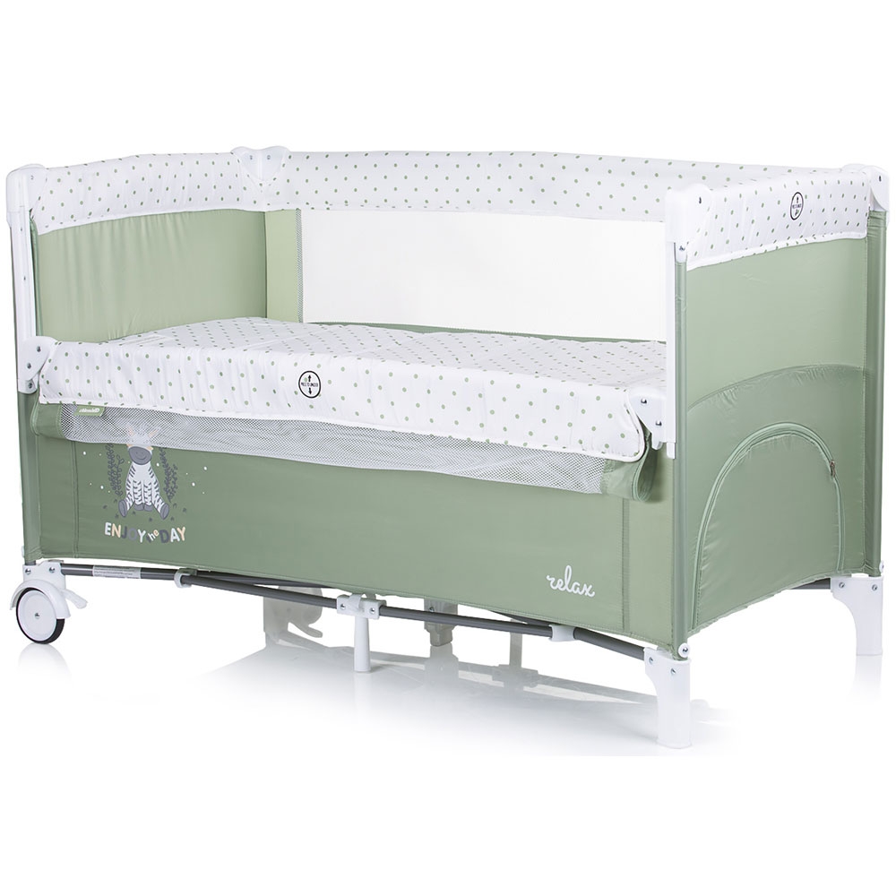 Patut pliabil Chipolino Relax, laterala culisanta, sistem side-sleeping