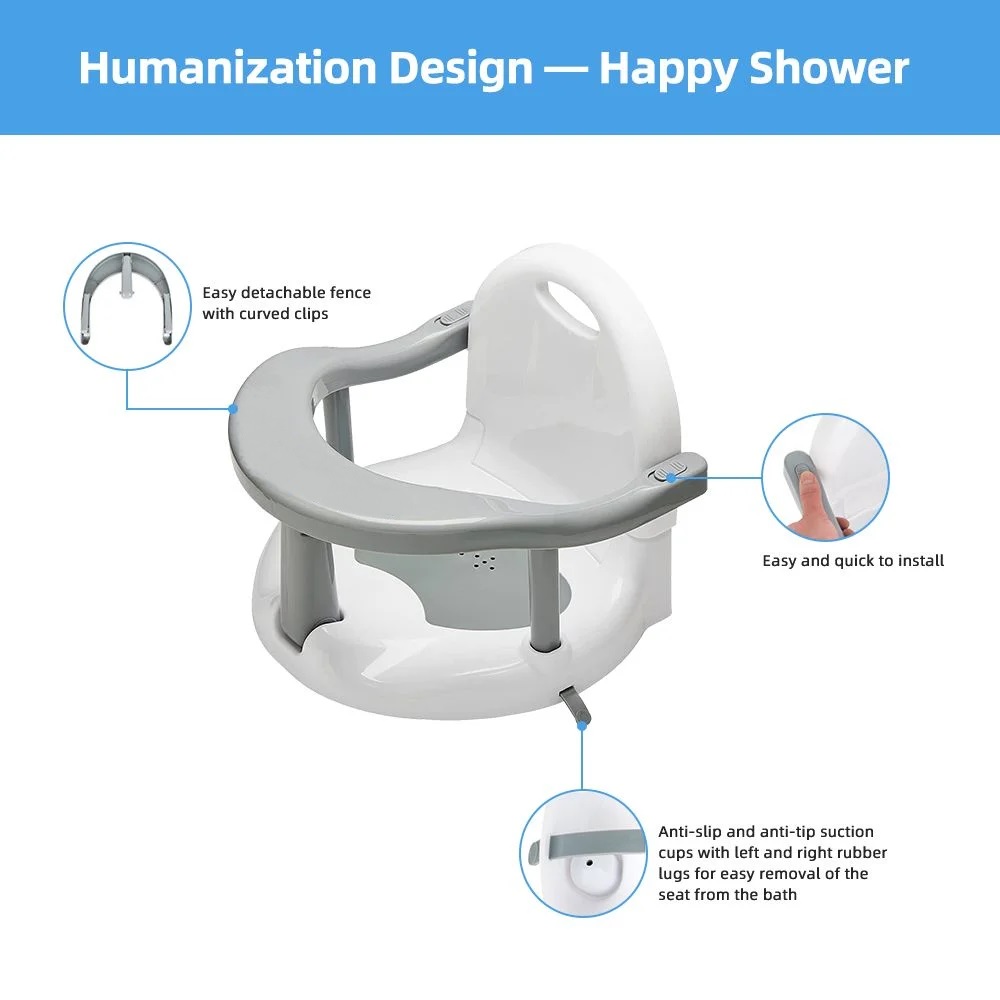 Scaunel de baie Little Mom, pliabil si ergonomic - imagine 3