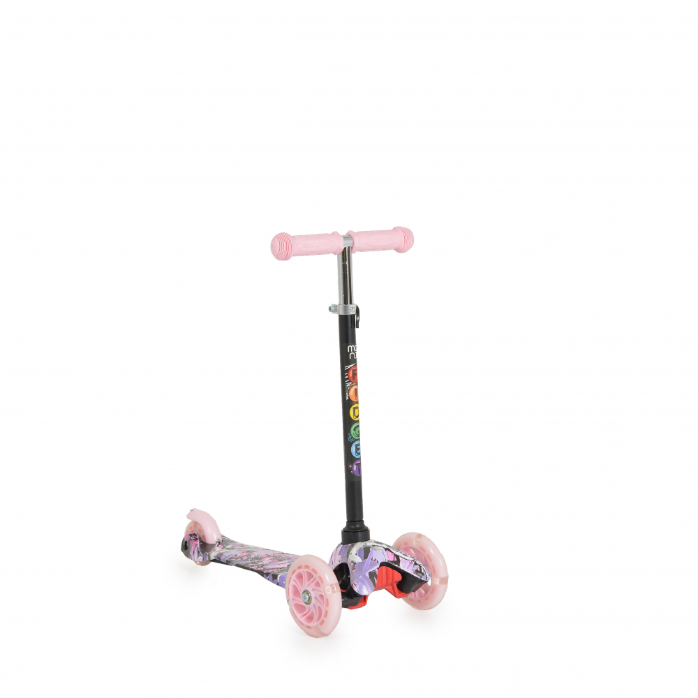 Trotineta Moni Pink 3-40kg, LED - imagine 5