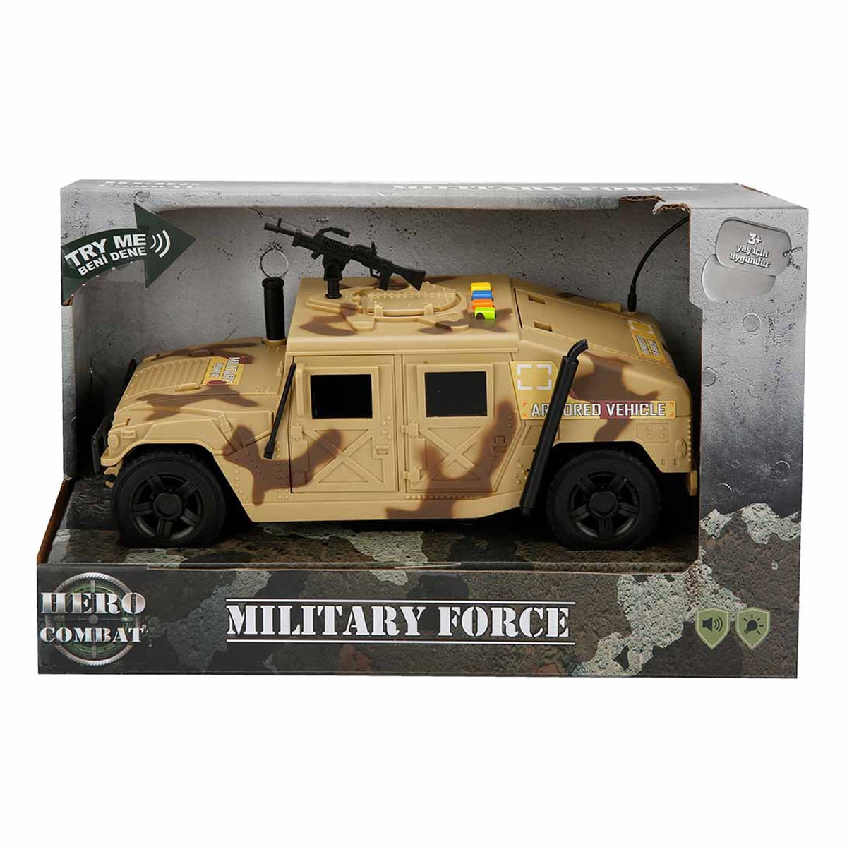 Jeep Militar Hero Combat 23 cm cu Lumini și Sunete