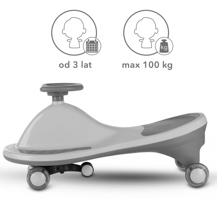 PlasmaCar Kidwell Rollo Gri cu LED | Jucărie - imagine 3