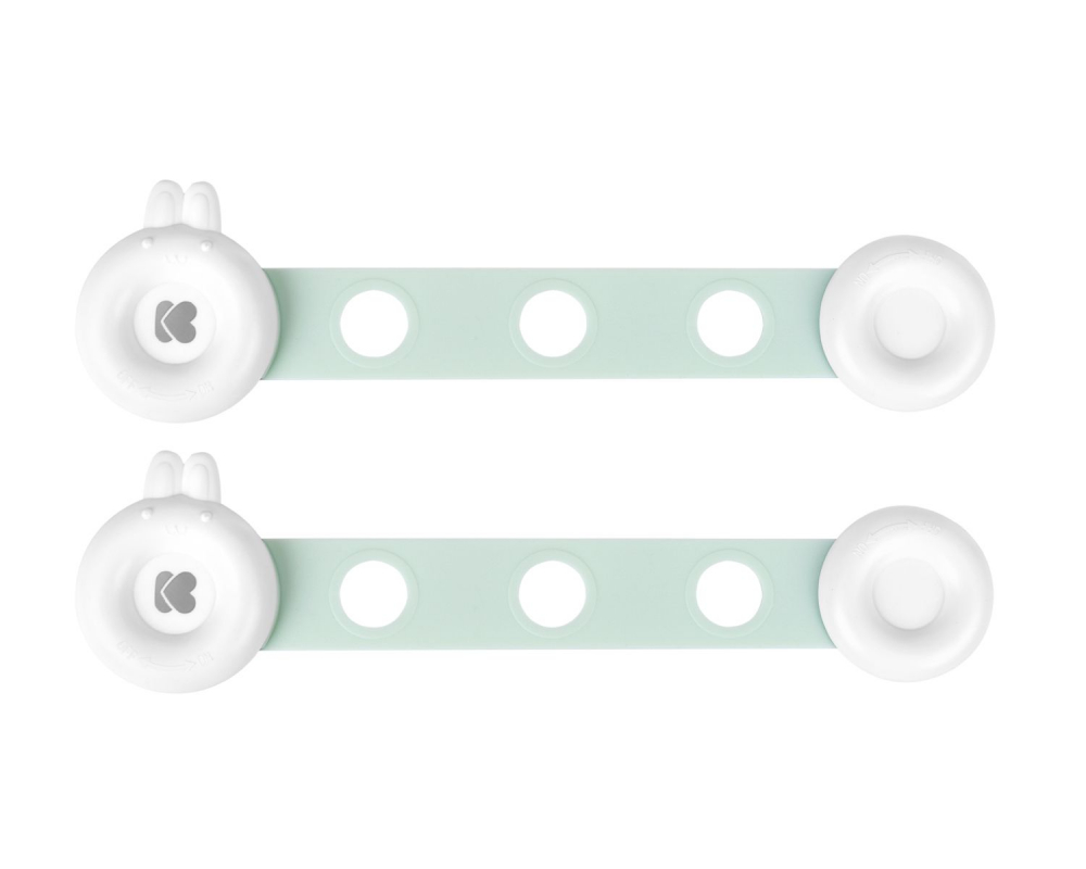 Set Siguranțe KikkaBoo Bunny Mint, 2 Bucăți