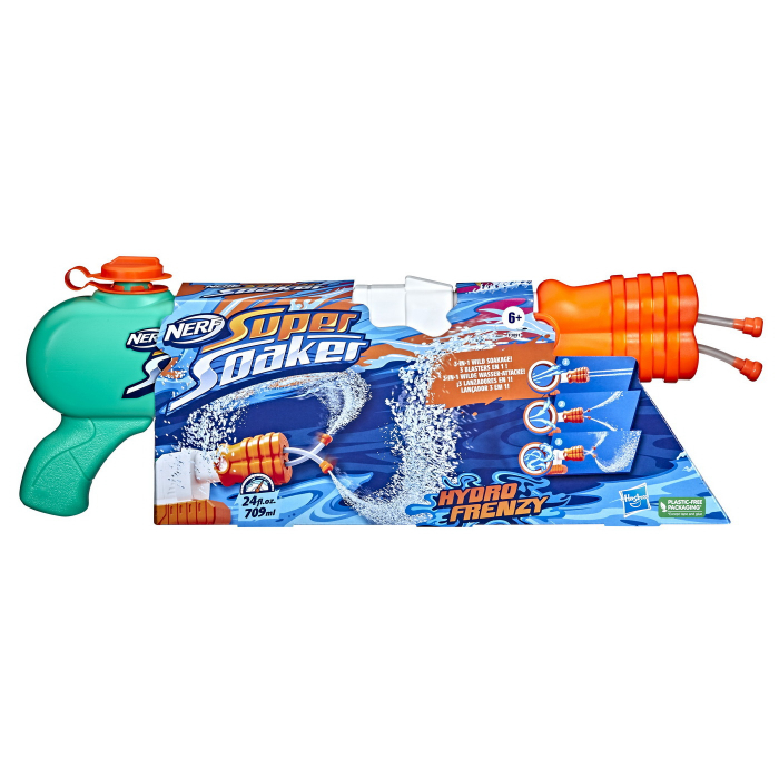 Nerf Super Soaker Hydro Frenzy | Blaster Apa 3-in-1