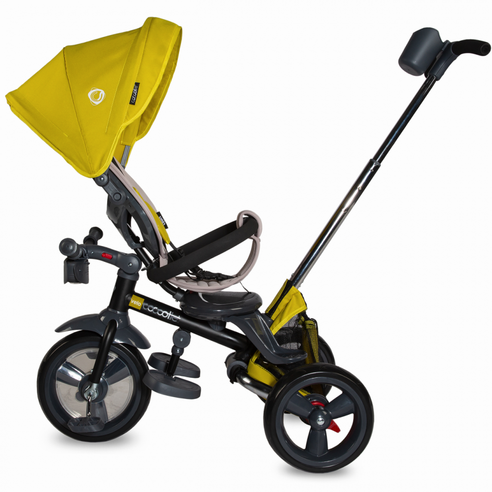 Tricicleta Coccolle Velo Mustar 4în1, Pliabilă - imagine 5