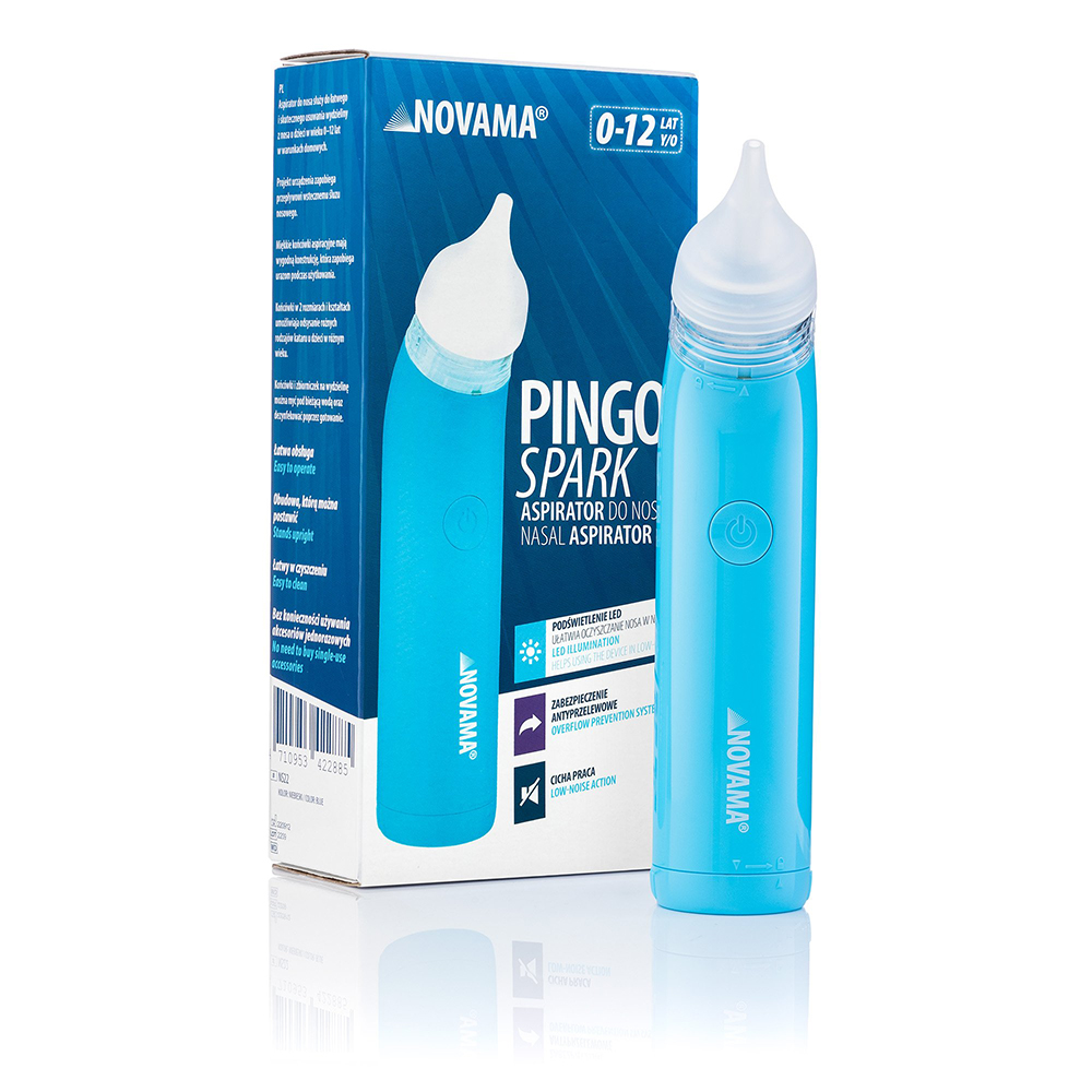Aspirator Nazal Electric Novama Pingo Spark Albastru