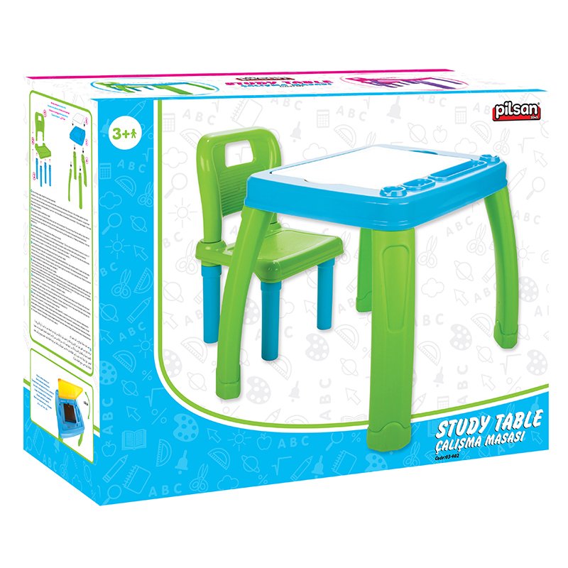 Set Masuta si scaunel Pilsan Study Albastru - imagine 2