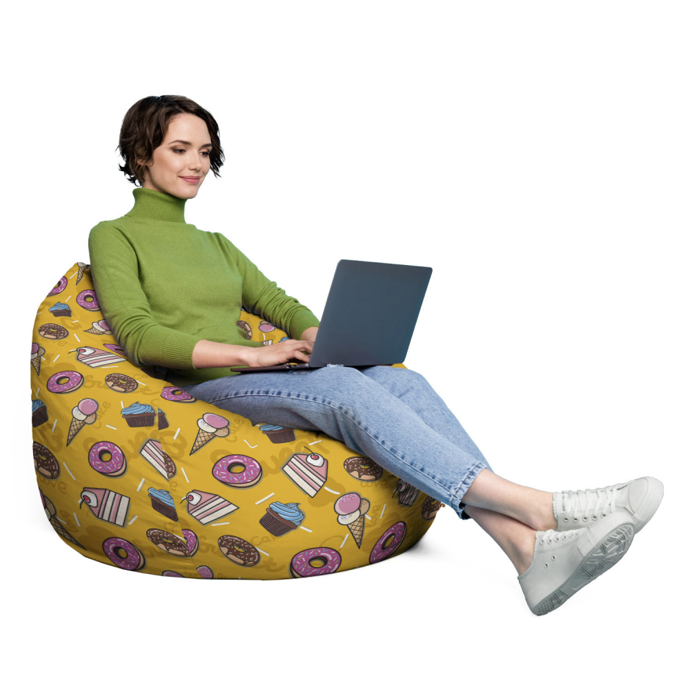 Husă Puf Bean Bag Para XL, Cake and Ice-Cream - imagine 4