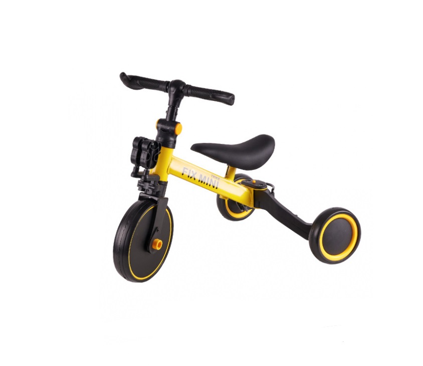 Tricicleta Ikonka Trike Fix Yellow 3 in 1 - imagine 7